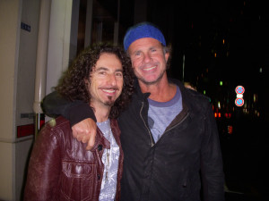 Ed Roth with Chad Smith of the Red Hot Chili Peppers